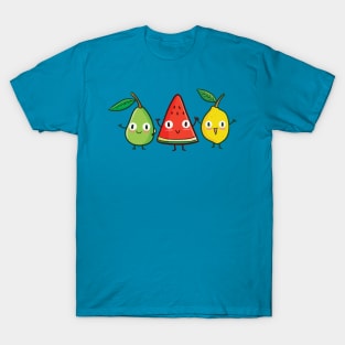 Tropical Fruits Holding Hands T-Shirt